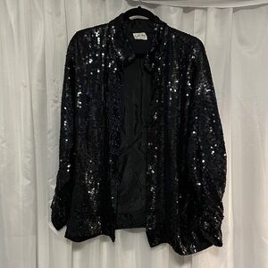 Sequin Black Blazer